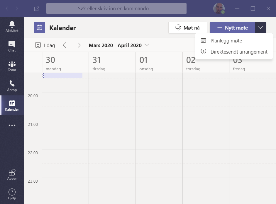 Microsoft Teams Kalender